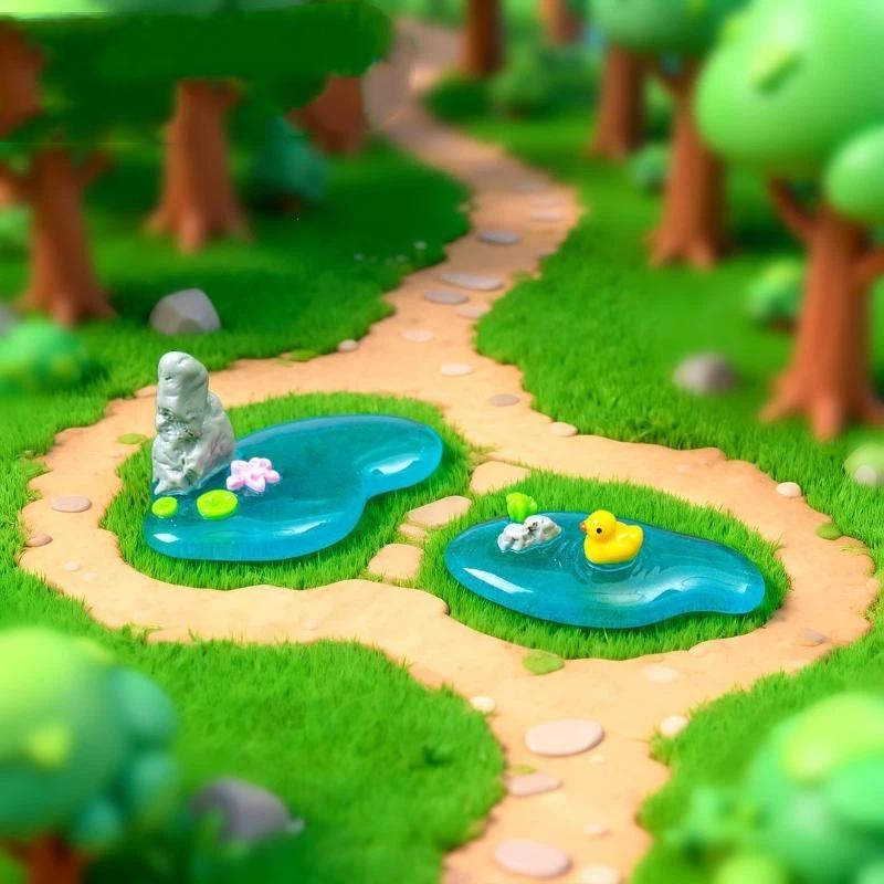 ⑧ Mini Resin Pond Ornaments Wi - Bonsai Garden With Koi Pond review and price