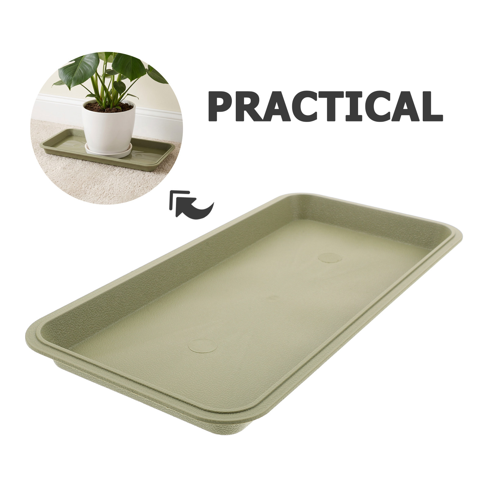 29.5x14.5cm Rectangular Plant  - Drip Tray Saucer review and price
